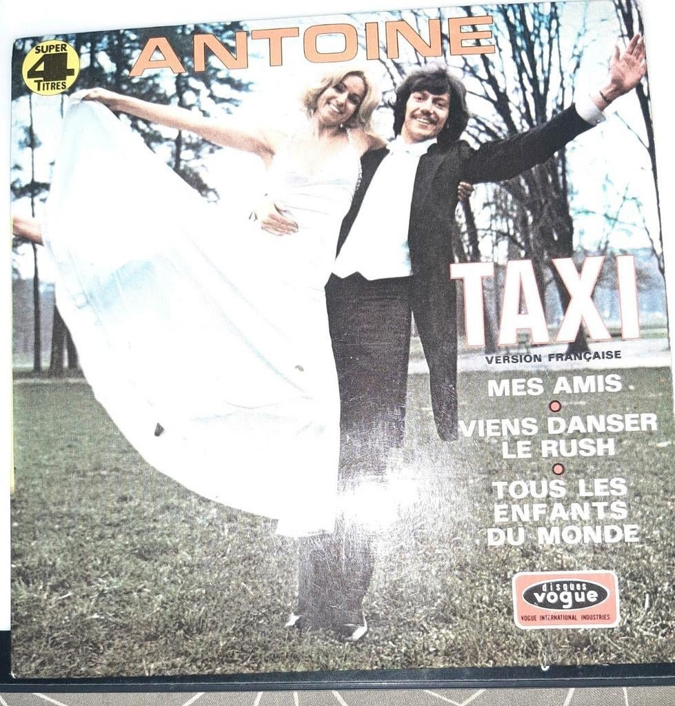 Vinyl 4p  45trs- Antoine- taxi, Enlèvement ou Envoi, Utilisé