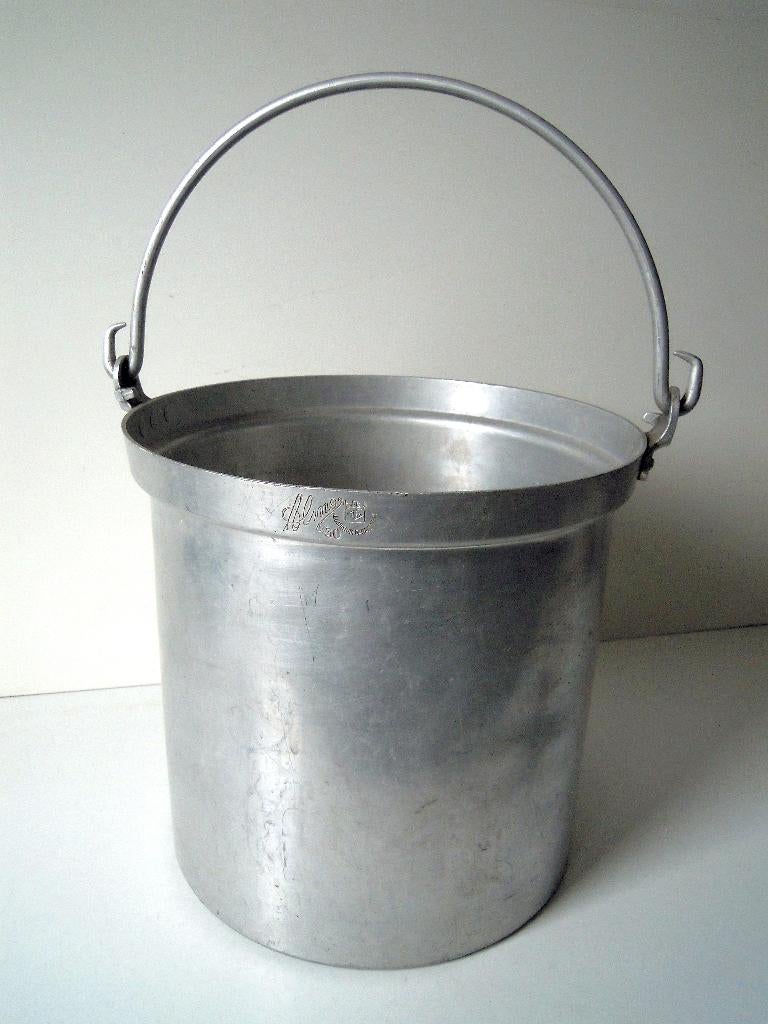 Oude grote kookpot in aluminium, Ophalen of Verzenden