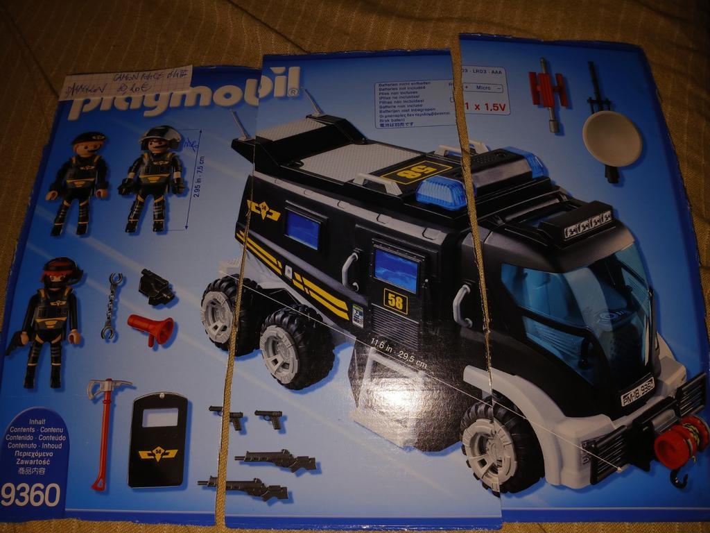 Swat police playmobil, Enlèvement, Utilisé