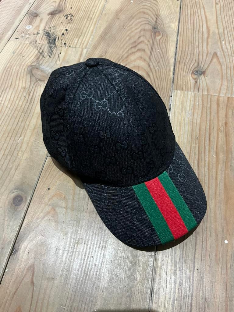 Casquette Gucci Noir, Ophalen of Verzenden, Zo goed als nieuw, One size fits all, Pet