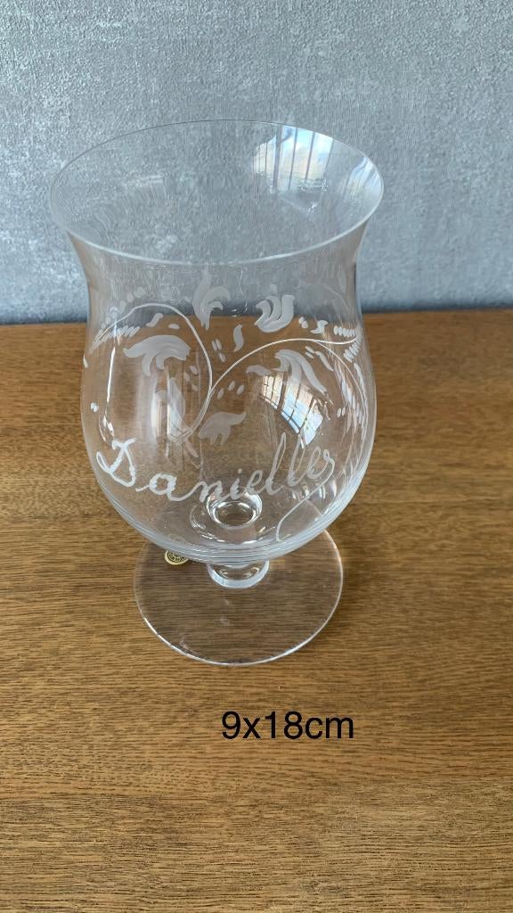 Verre en cristal gravé "Danielle", Enlèvement