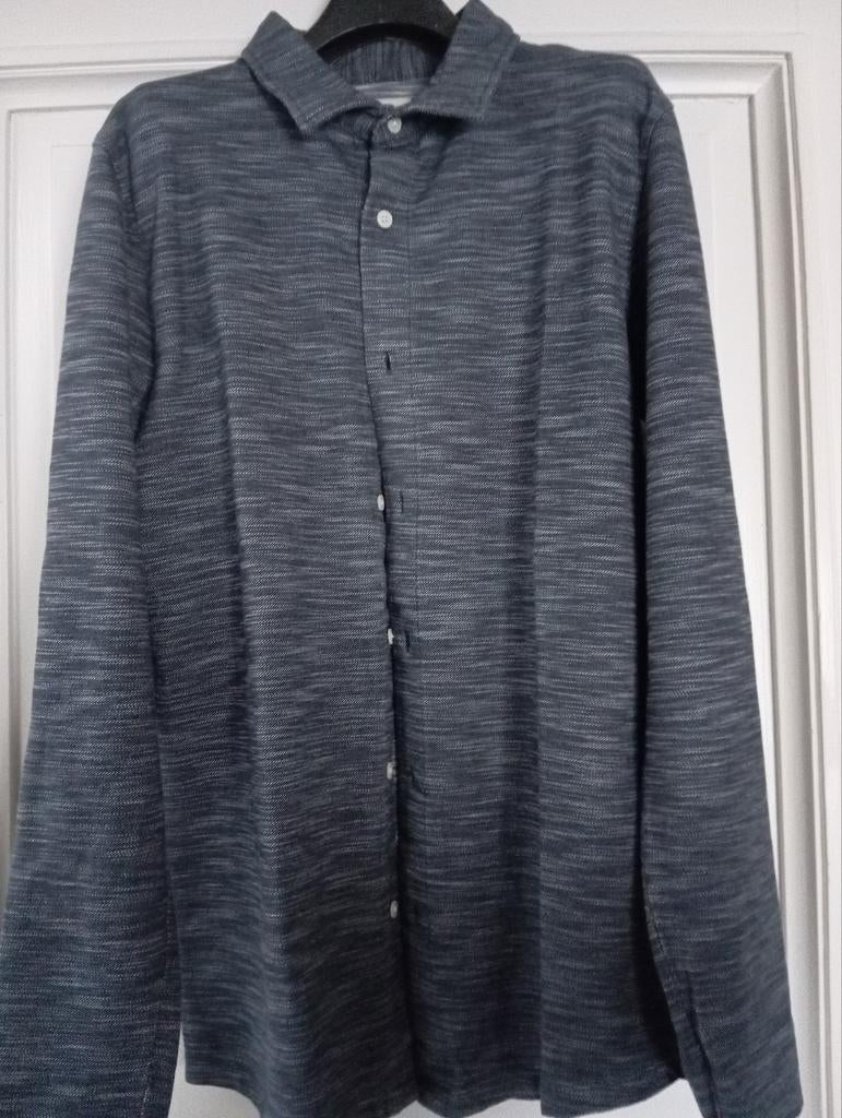SELECTED homme - grijs geschakeerd gilet met lange mouwen, M, Ophalen of Verzenden, Zo goed als nieuw, Grijs