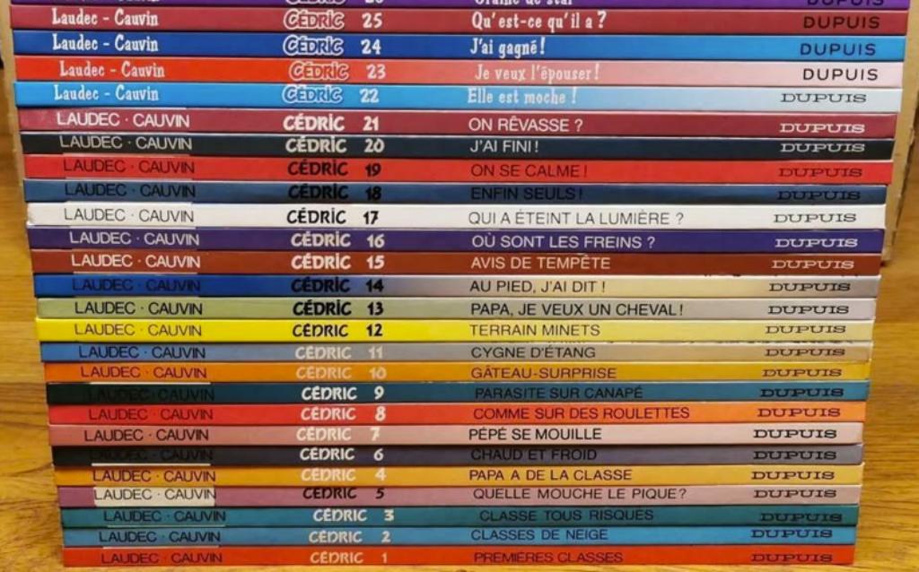 Cédric - 25 BD éditions originales, Enlèvement ou Envoi, Série complète ou Série, Comme neuf, Laudec - Cauvin