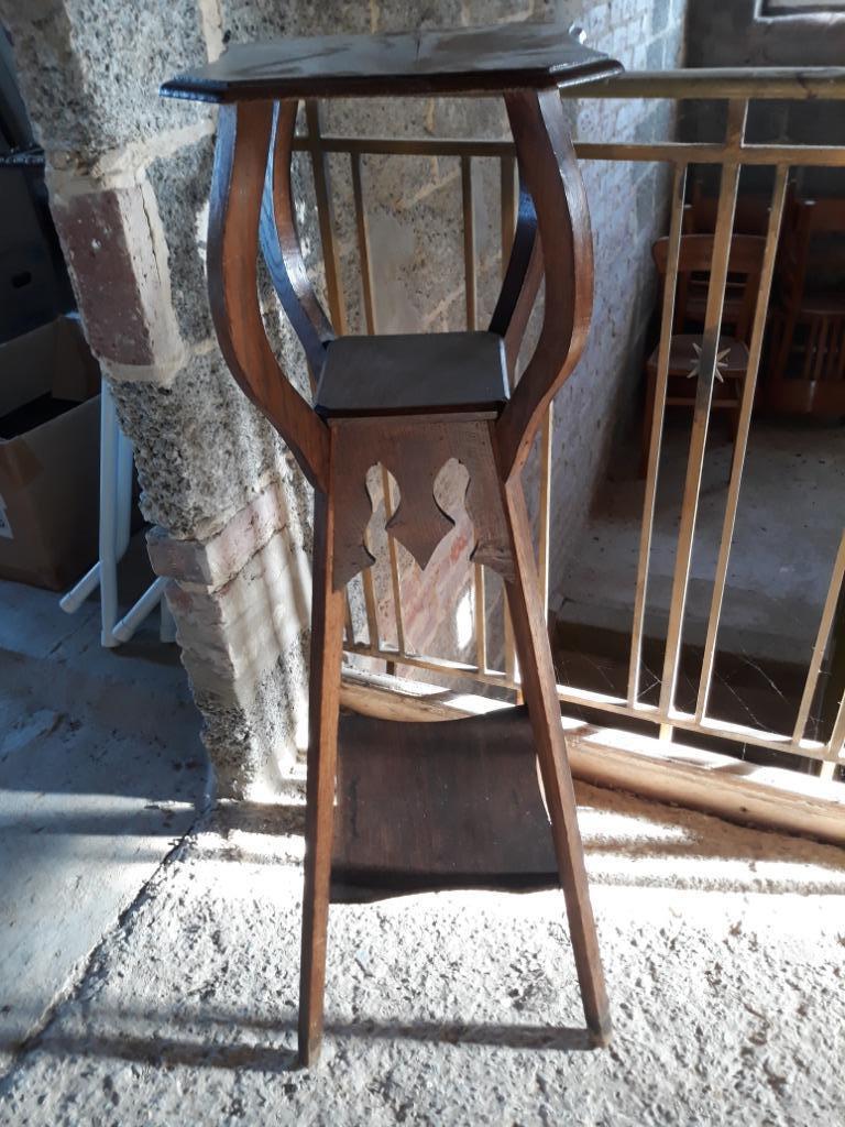 sellette porte plante en chêne, Maison & Meubles, Enlèvement, Utilisé
