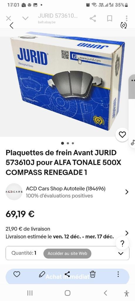 Plaquette de frein, Ophalen