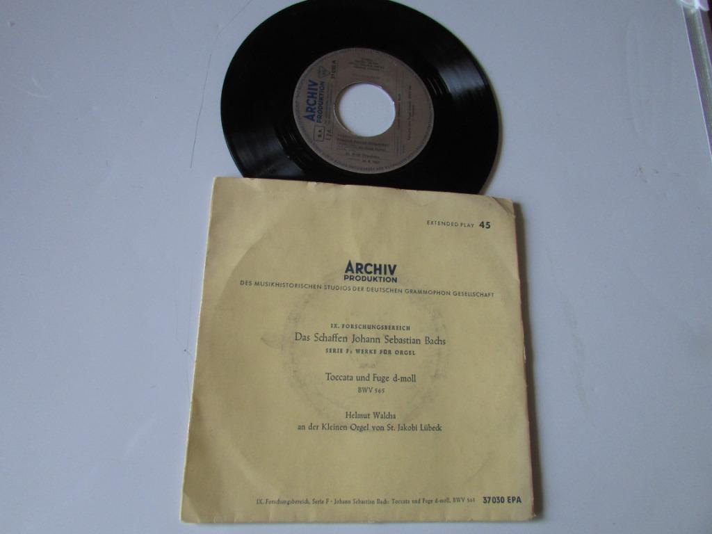JOHANN SEBASTIAN BACH, TOCCATA, SINGLE, Cd's en Dvd's, Vinyl | Klassiek, Gebruikt, Opera of Operette, Classicisme, Overige formaten