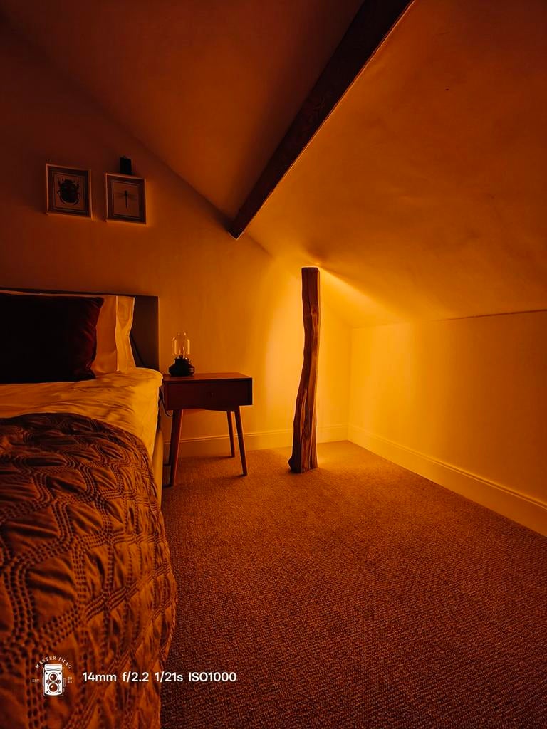 Lampe, LED, bois, debout ou couchée., Neuf, Enlèvement ou Envoi, 100 à 150 cm, Bois