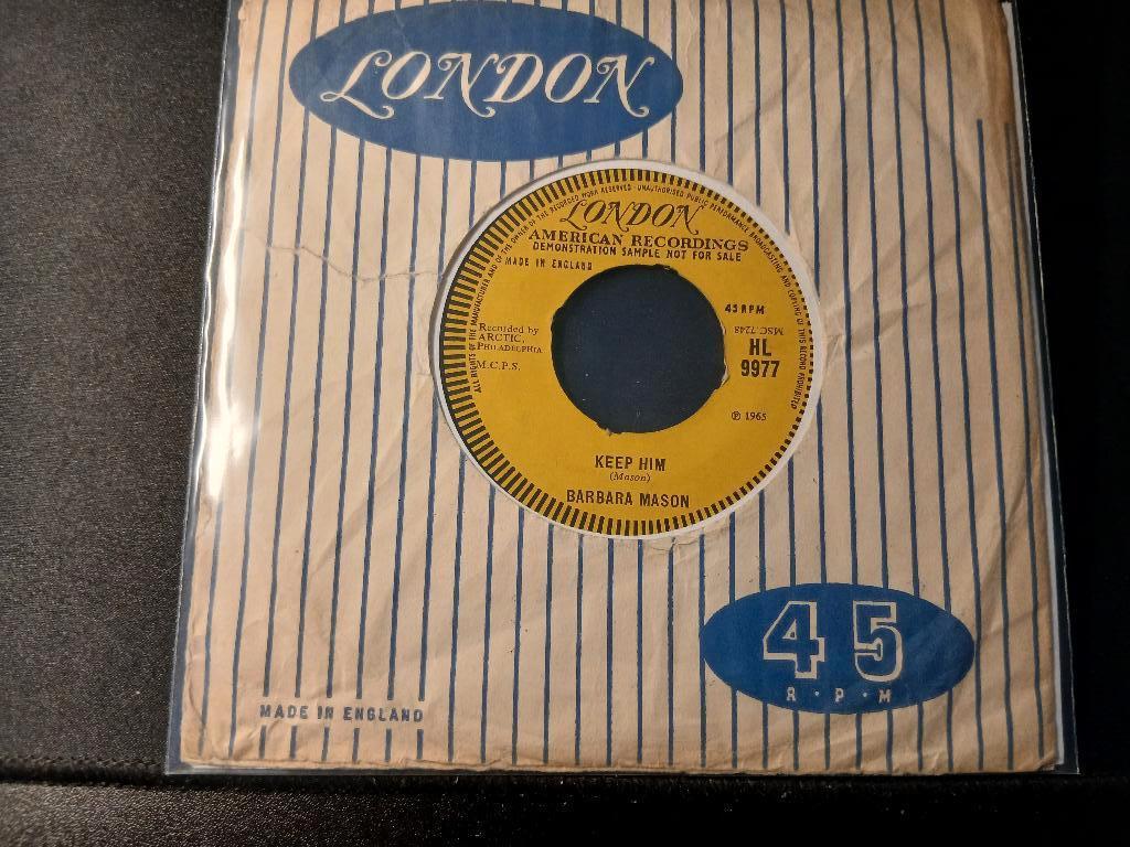 Barbara Mason - ‎Keep Him - '7 " Popcorn , Northern soul ", Cd's en Dvd's, Vinyl Singles, Gebruikt, Single, R&B en Soul, 7 inch