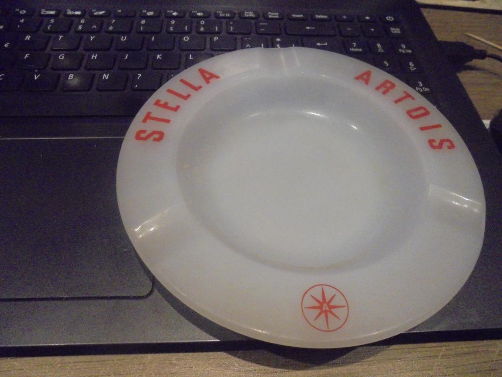 stella artois - asbak van toen, Ophalen of Verzenden, Gebruikt, Overige typen, Stella Artois