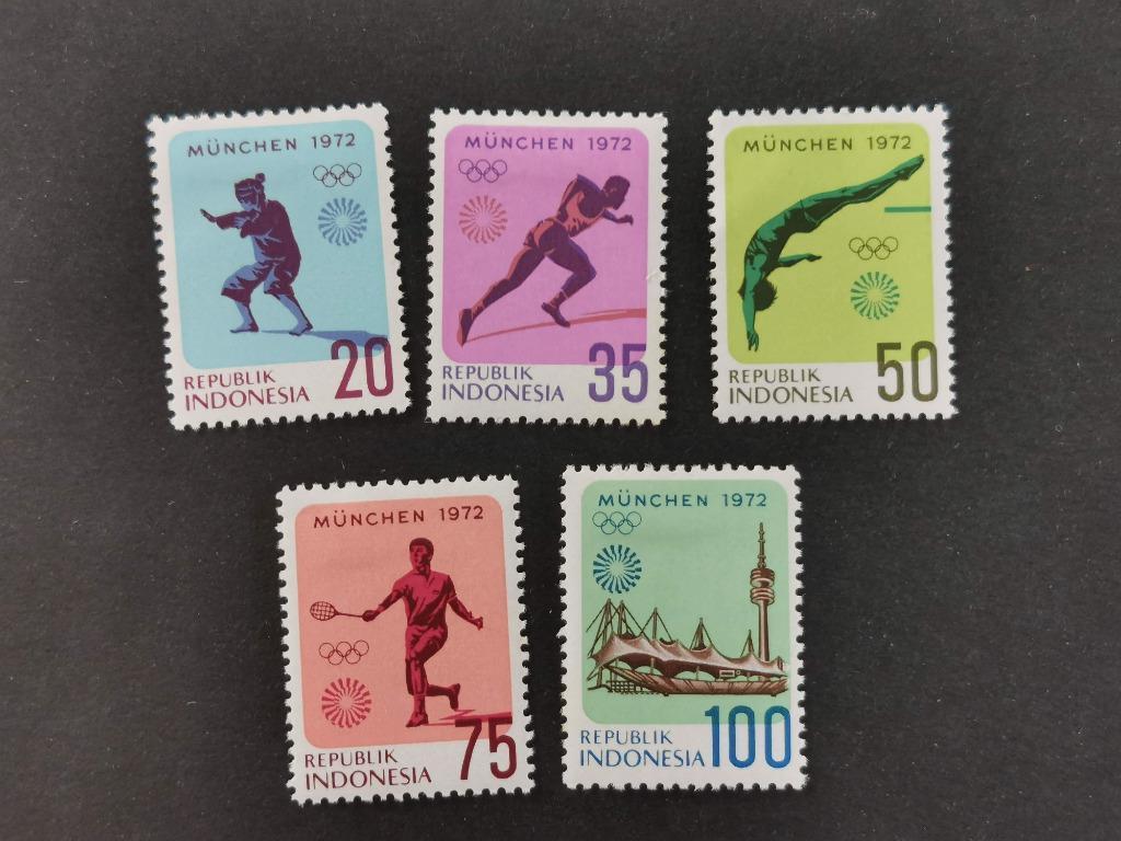 Indonesie 1972 - complete reeks Olympische Spelen - sport, Ophalen of Verzenden, Postfris, Sport