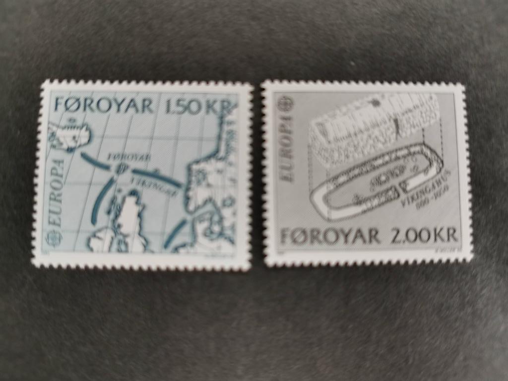Îles Féroé/Foroyar 1982 - Europe Carte CEPT, archéologie **, Enlèvement ou Envoi, Danemark, Non oblitéré