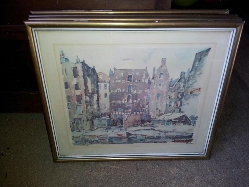 Aquarel Albert Zwartjes, Ophalen of Verzenden