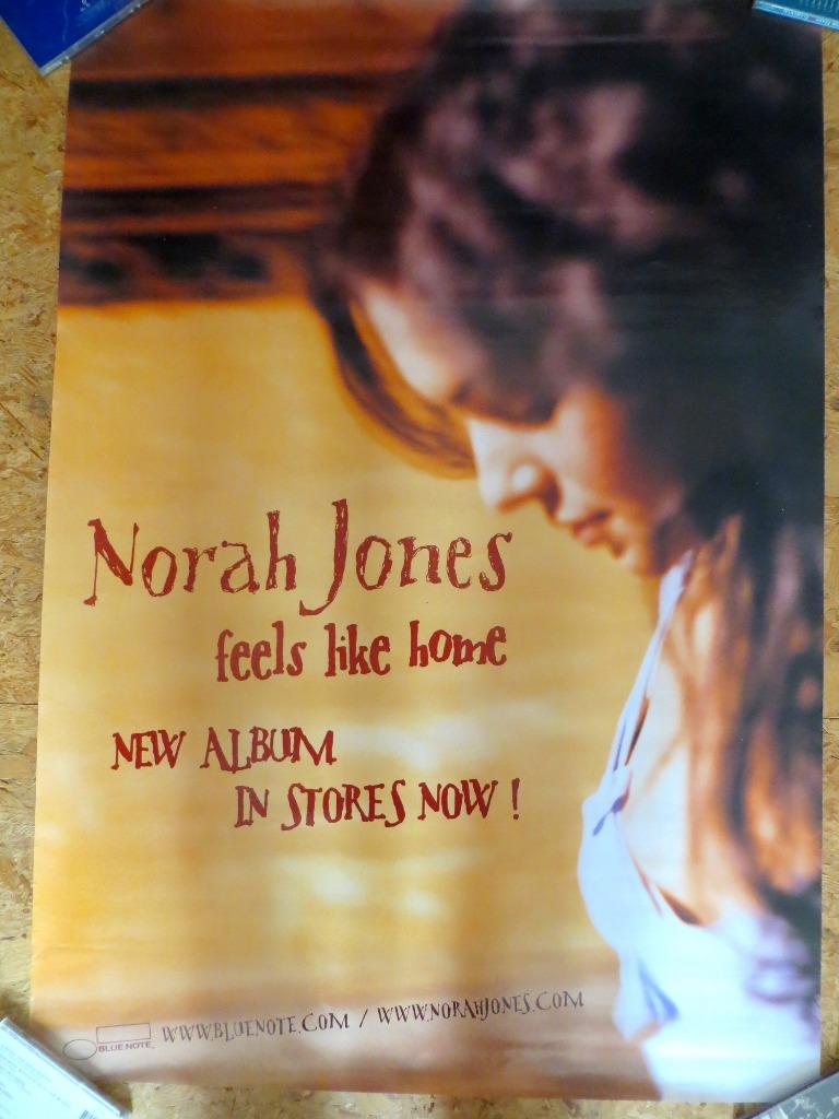 NORAH JONES FEELS LIKE HOME - RARE OFFICIAL PROMO POSTER, Verzenden, Deurposter of groter, Rechthoekig Liggend, Nieuw