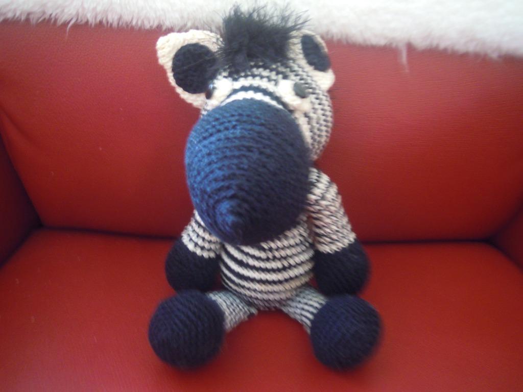 gehaakte zebraknuffel (pamperdoos), Ophalen of Verzenden, Nieuw