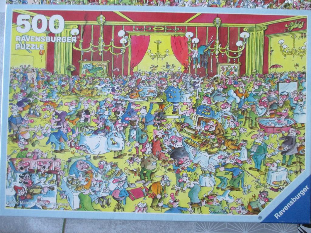 puzzel ravensburger restaurant 500, Enlèvement ou Envoi, 500 à 1500 pièces, Utilisé, Puzzle