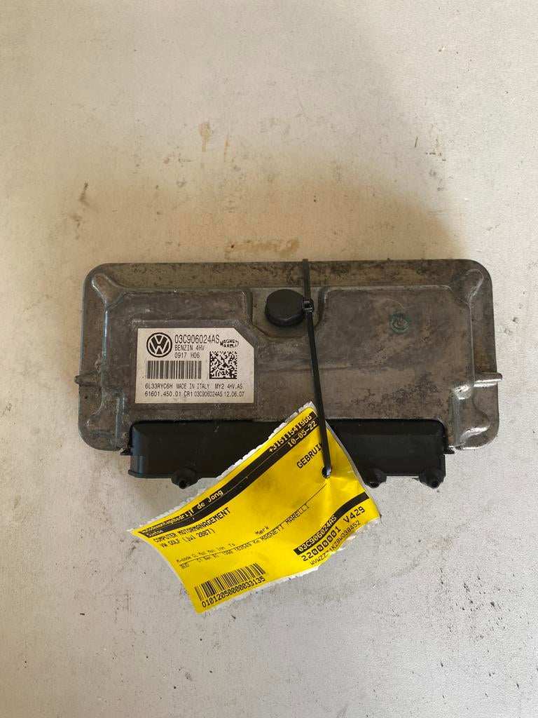 Volkswagen Golf V 1.4i (BUD) 03C906024AS Ecu, Auto-onderdelen, Elektronica en Kabels, Volkswagen, Ophalen of Verzenden