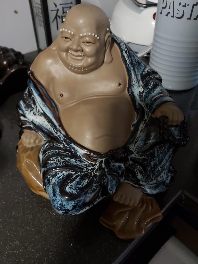 Chinees Shiwan Mudman/Boeddha beeld - doe een goed bod, Enlèvement ou Envoi, Comme neuf