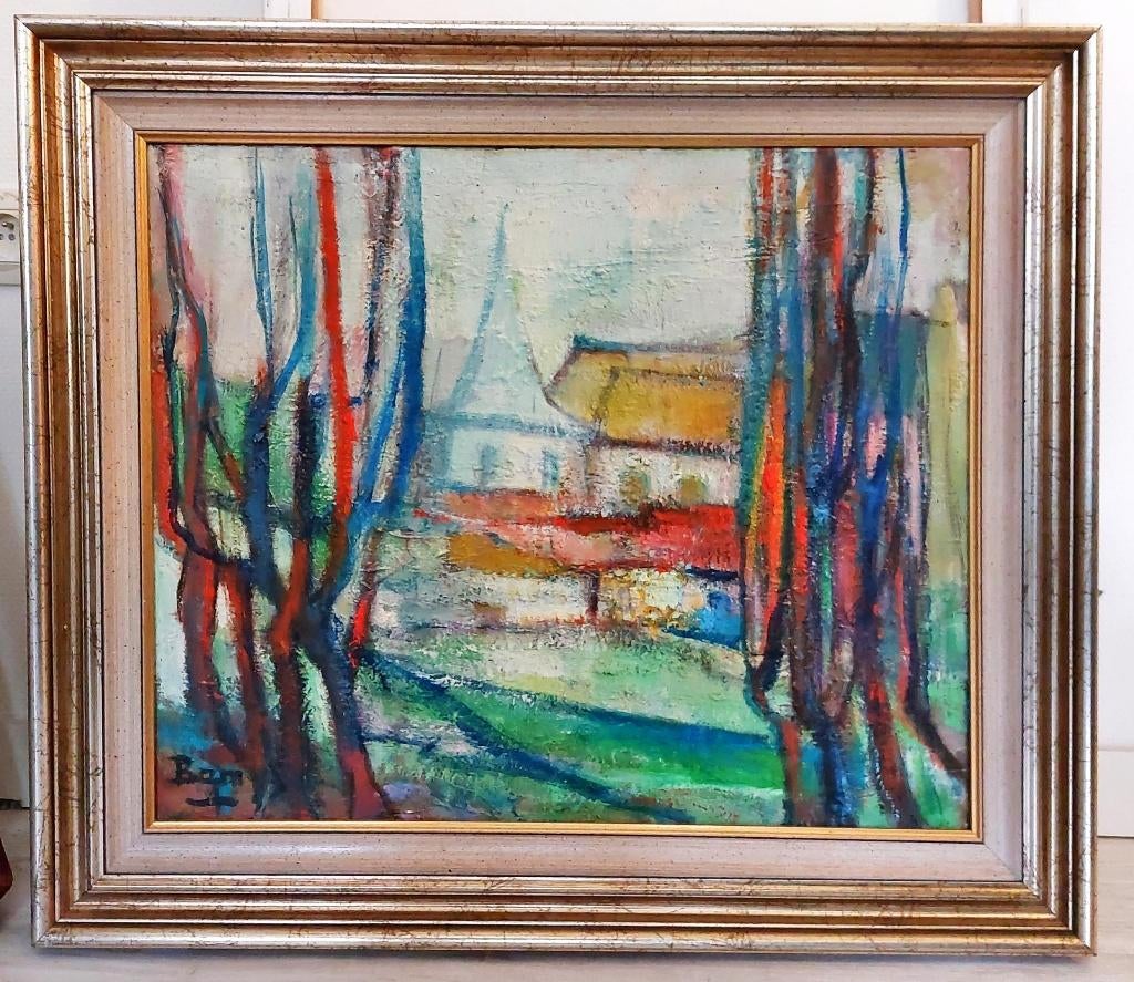 Schilderij Marthe Bamps, Antiek en Kunst, Ophalen