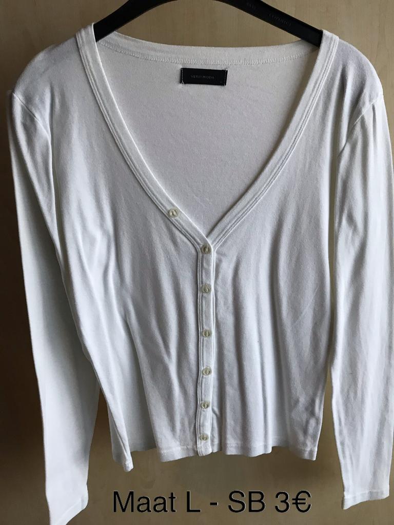 Witte cardigan Vero Moda - maat L, Kleding | Dames, Vero Moda, Ophalen of Verzenden, Maat 42/44 (L), Wit