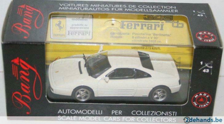 1:43 Bang 8006 Ferrari 348 tb Stradale white, Enlèvement ou Envoi, Comme neuf, Voiture