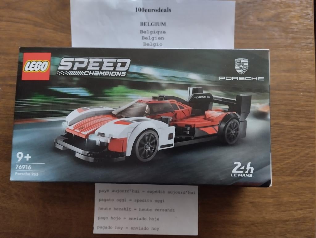 Lego speed 76916 Porsche 963 Le Mans 24H, Verzenden, Nieuw, Complete set, Lego