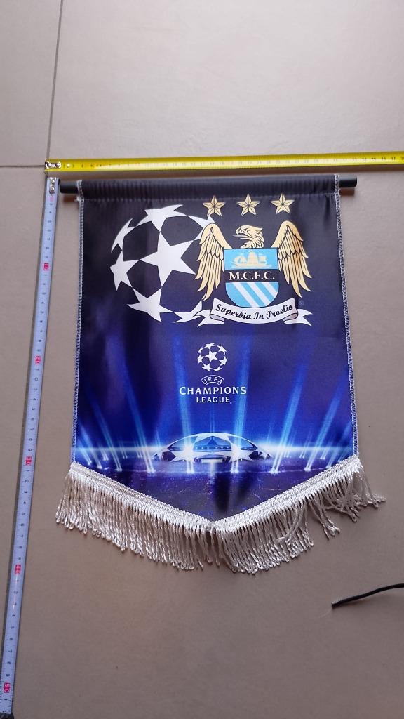 vaandel wimpel Manchester City champions Leaugue, Enlèvement ou Envoi