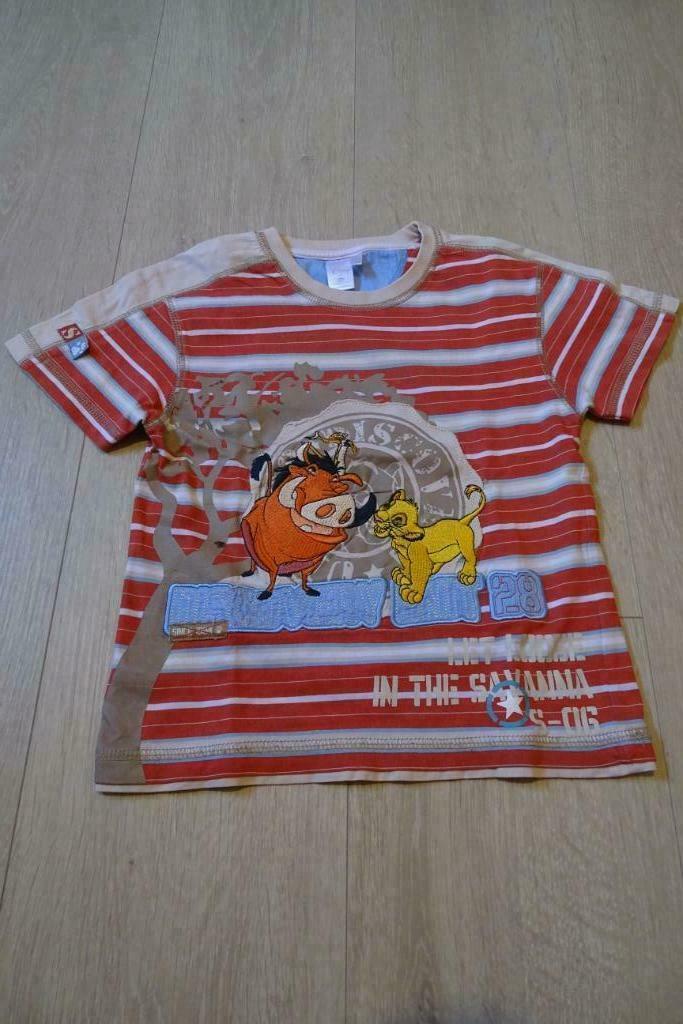 T-shirt Disney Leeuwenkoning maat 104, Kinderen en Baby's, Ophalen of Verzenden, Gebruikt, Jongen, Shirt of Longsleeve