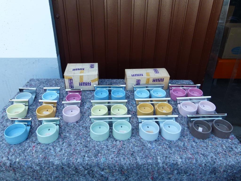 vintage bekerhouders Trapez 70er oude stock stukprijs, Verzamelen, Retro, Huis en Inrichting, Ophalen