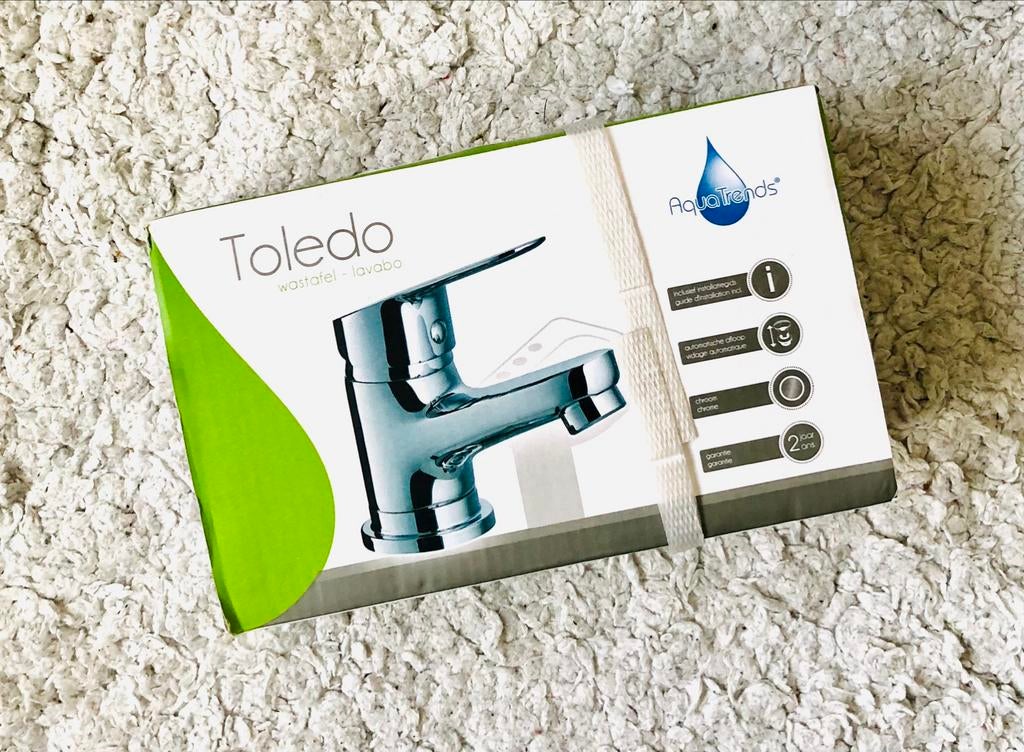 Robinet mitigeur lavabo toledo chromé Aqua trends, Neuf