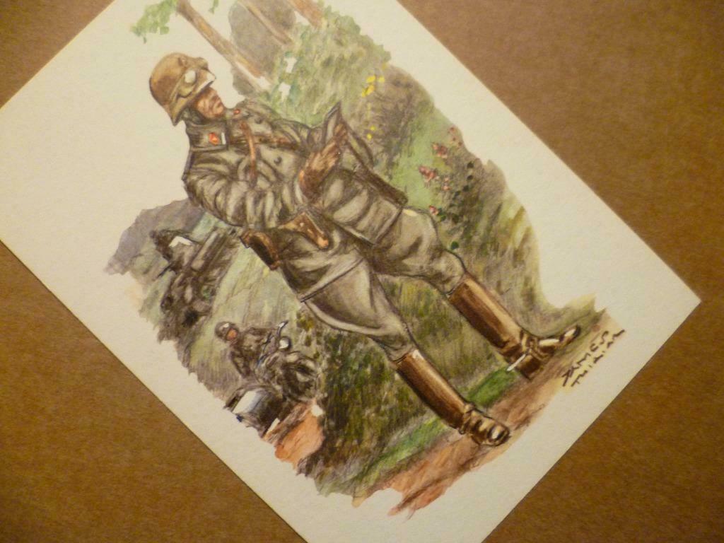 Gidsen, Gemotoriseerd Regt.1940, Historia uniformen, prent, Verzamelen, Verzenden, Landmacht, Kleding of Schoenen
