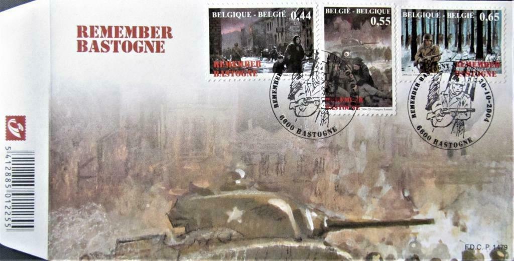 FDC- WO II- BELGIË-BATTLE OF THE BULGE (BASTOGNE)., Enlèvement ou Envoi, Affranchi, Autres thèmes