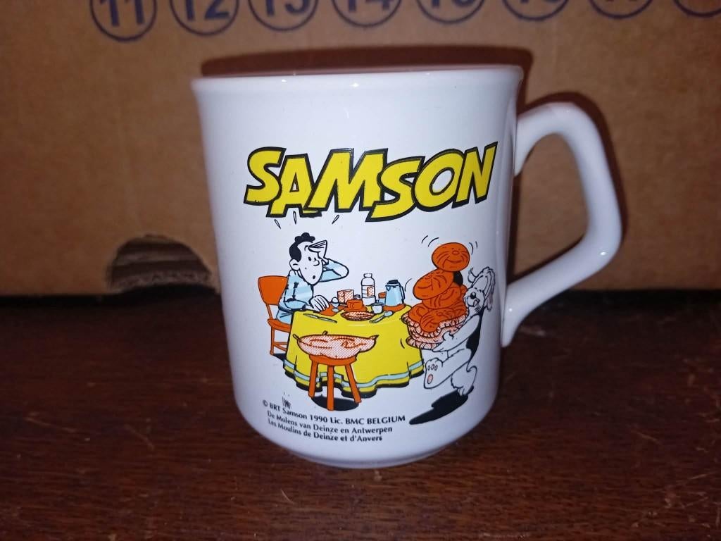 mok van samson & gert 1990 original, Verzamelen, Ophalen of Verzenden, Zo goed als nieuw, Tv, Overige typen