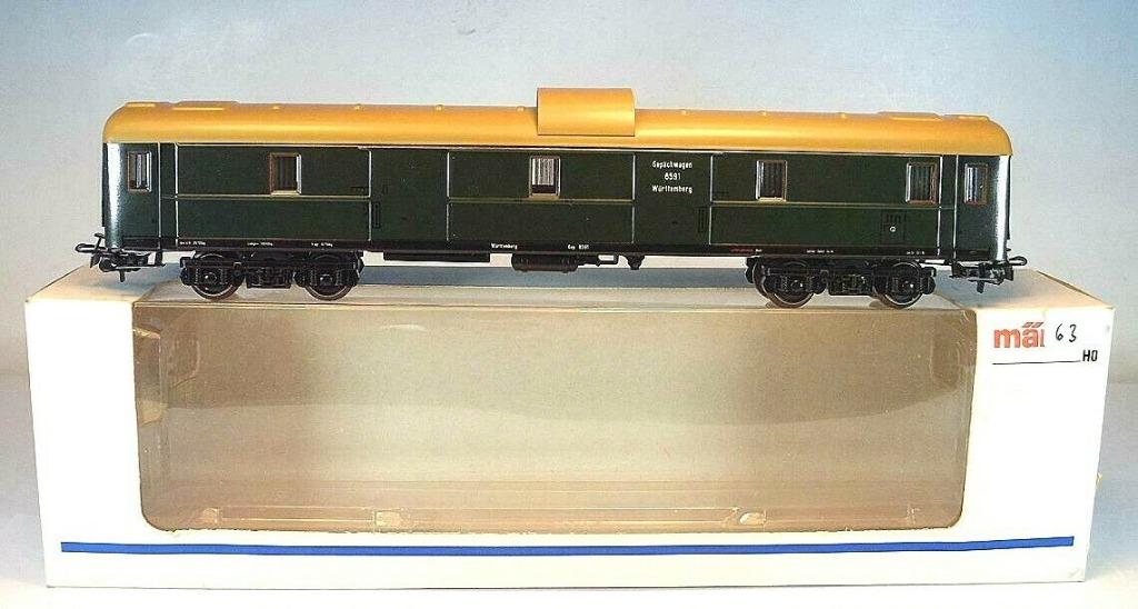 4186 Märklin HO - Fourgon à bagages pour le K.W.St.E/Voiture, Analogique, Enlèvement ou Envoi, Courant alternatif, Wagon