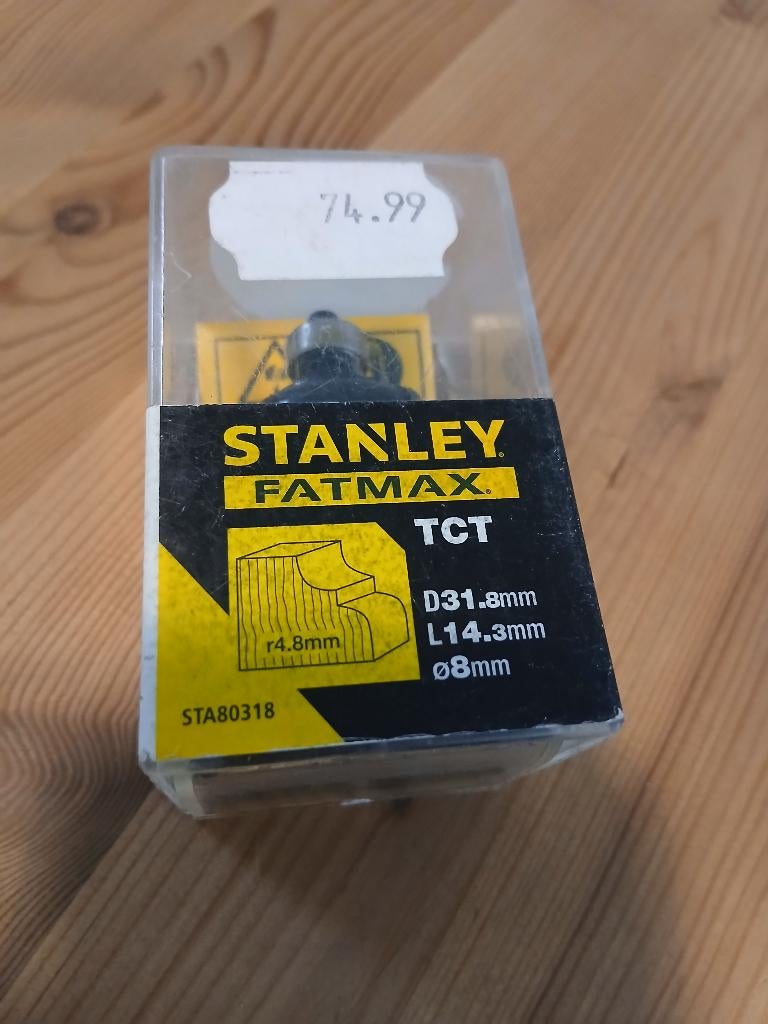 !nieuw! Stanley kantenfrees TCT diam 8, Doe-het-zelf en Bouw, Ophalen, Nieuw, Kantenfrees
