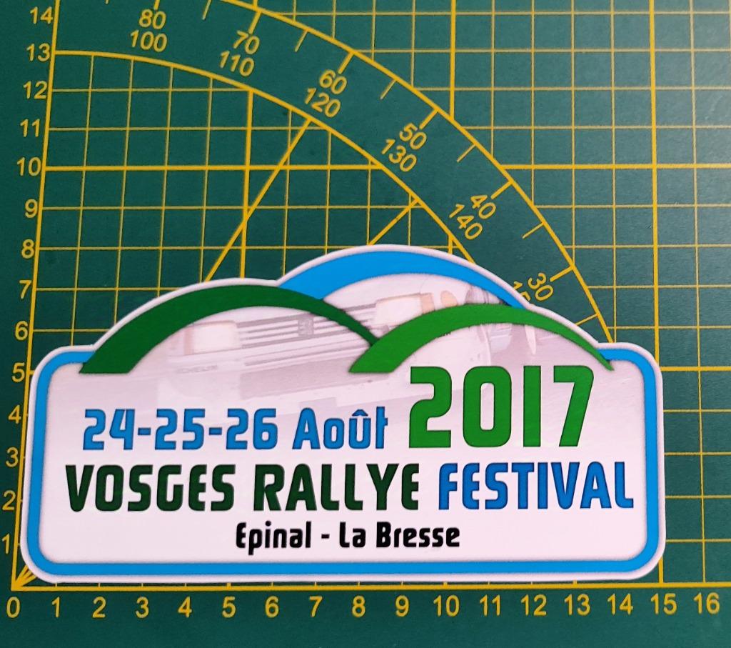 Sticker Vosges Rallye Festival 2017 Epinal-La Bresse, Verzamelen, Stickers, Ophalen of Verzenden