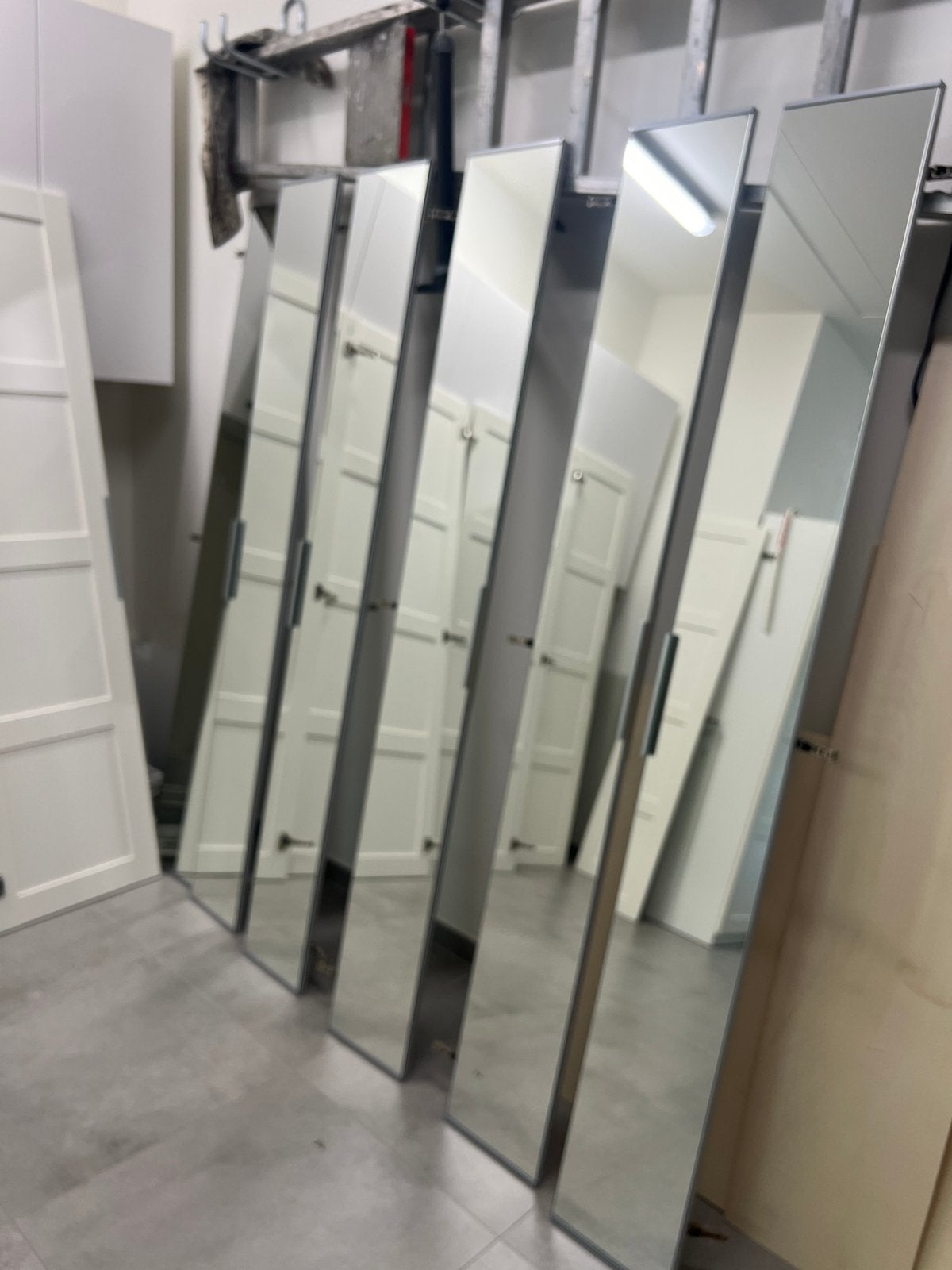 6 pax spiegeldeuren 25 cm x 201 voor pax kast 201 x 75 cm, Huis en Inrichting, Ophalen, Zo goed als nieuw
