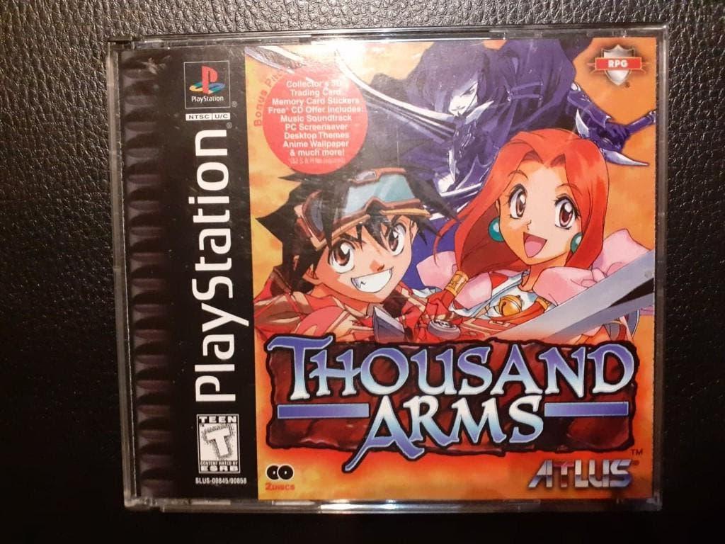 Thousand Arms voor Ps1, Games en Spelcomputers, Games | Sony PlayStation 1, Ophalen, 1 speler, Zo goed als nieuw, Role Playing Game (Rpg)