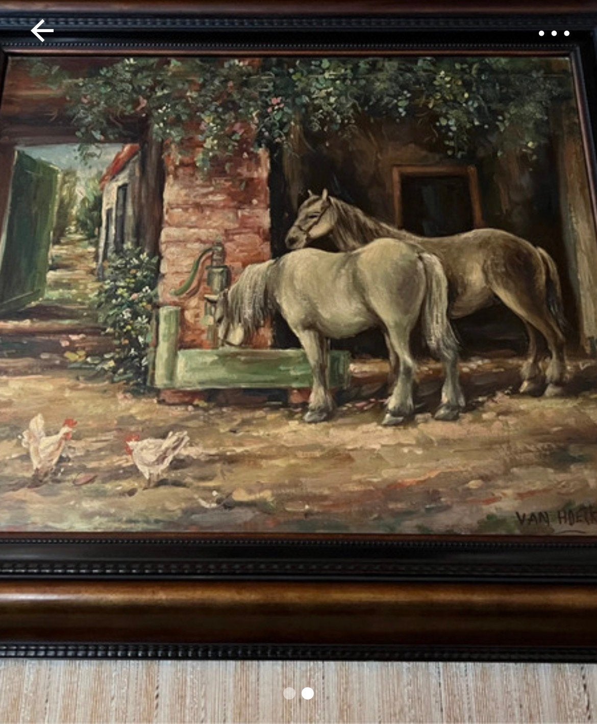 Schilderij, Ophalen
