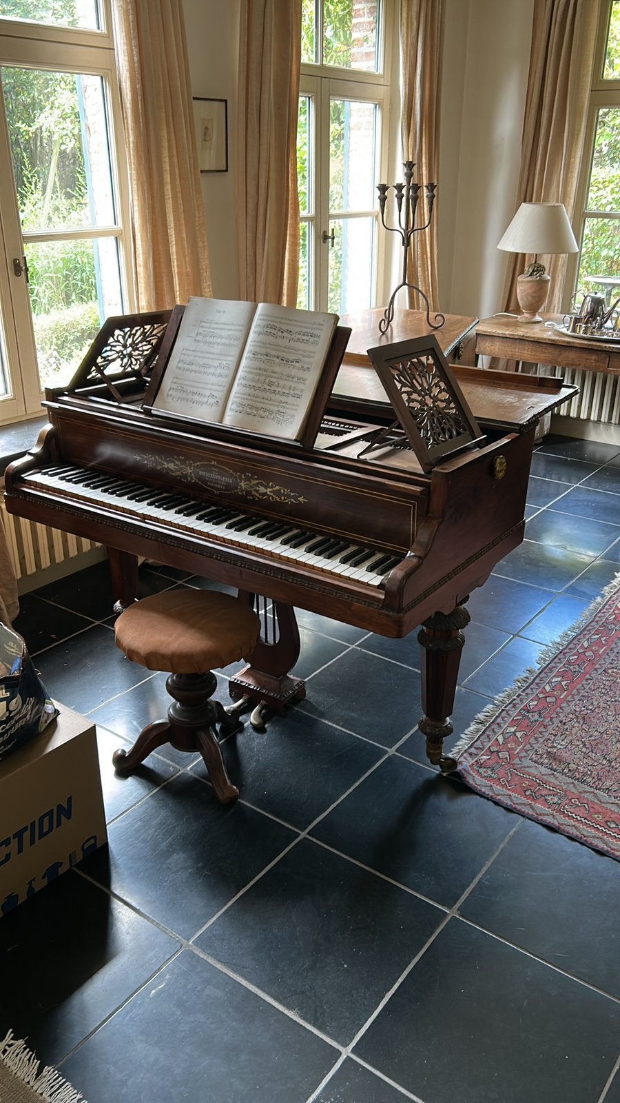 Vleugelpiano Boisselot 1849 sn3102, Muziek en Instrumenten, Ophalen, Gebruikt, Overige kleuren, Vleugel