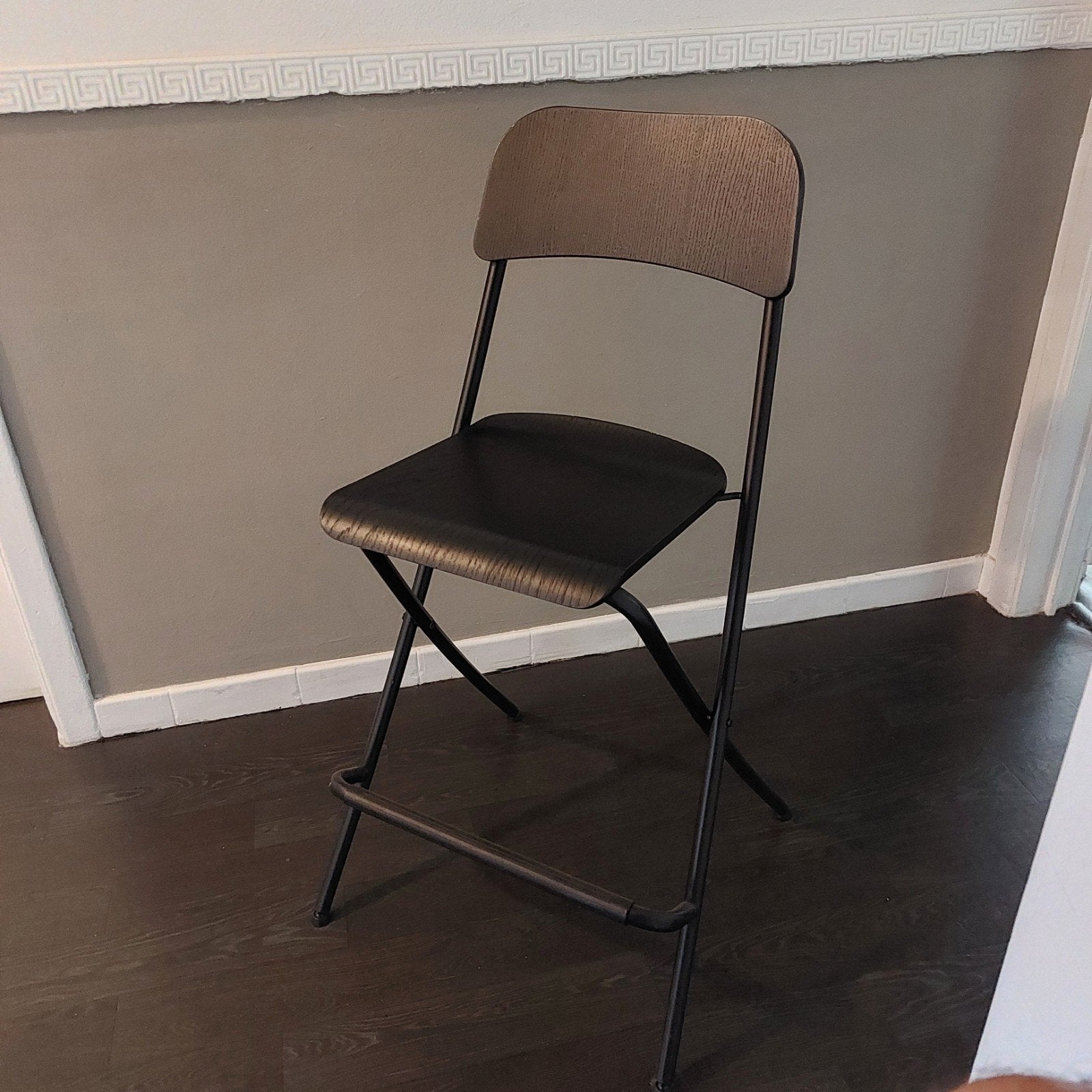 4 chaises de bar Ikea Franklin, Avec repose-pieds, 4 tabourets, Comme neuf, Enlèvement