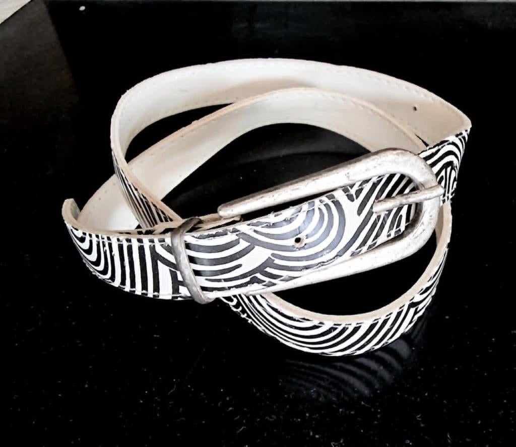 Damesceintuurtje met zebraprint, Kleding | Dames, Riemen en Ceinturen, Tailleriem, Ophalen of Verzenden, Gedragen, Minder dan 3 cm