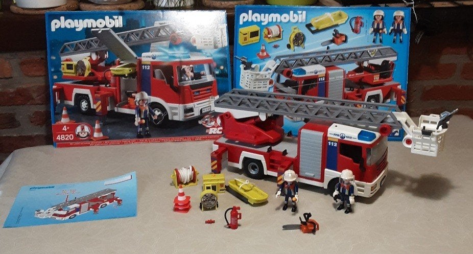 Camion de pompiers Playmobil 4820, Enlèvement ou Envoi, Autres séries, Comme neuf, Kit complet