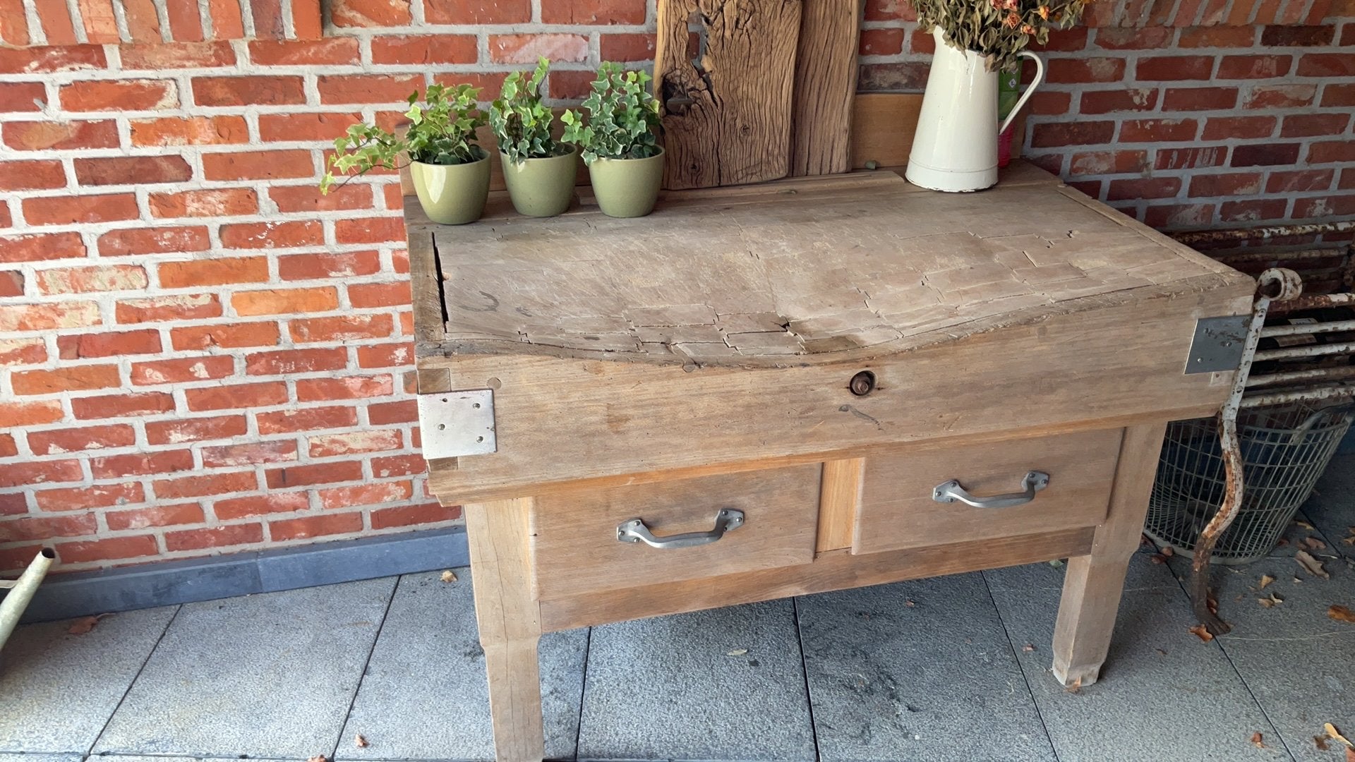 Slagerstafel, Ophalen, Gebruikt, Hout