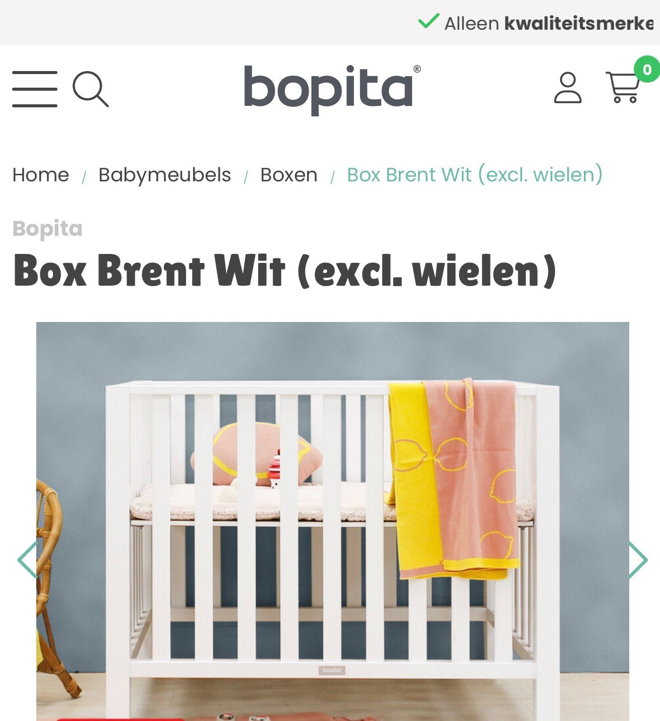Babybox van het merk”Bopita”, Kinderen en Baby's, Babyparken, Ophalen, Zo goed als nieuw
