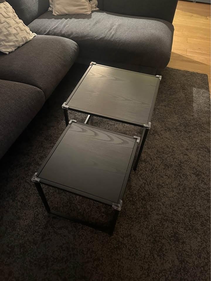 2 tables basses gigognes, Enlèvement, Comme neuf, Carré
