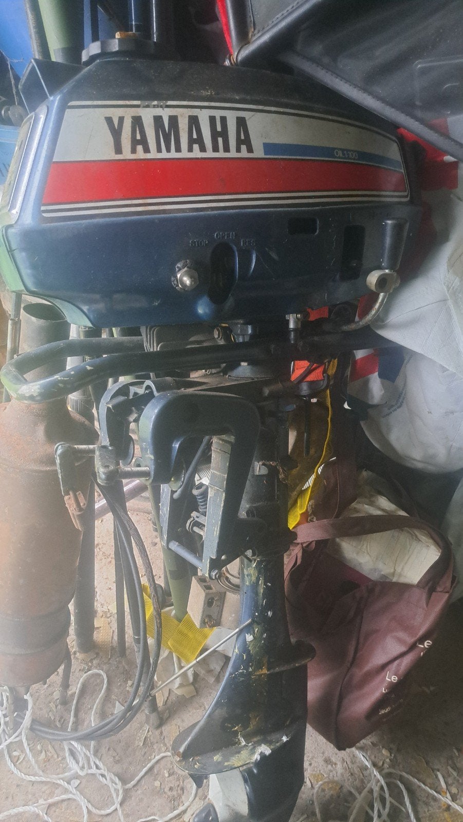 moteur yamaha avec réservoir intégré 5cv, Enlèvement ou Envoi, 5 à 10 ch, Démarrage électrique, Utilisé