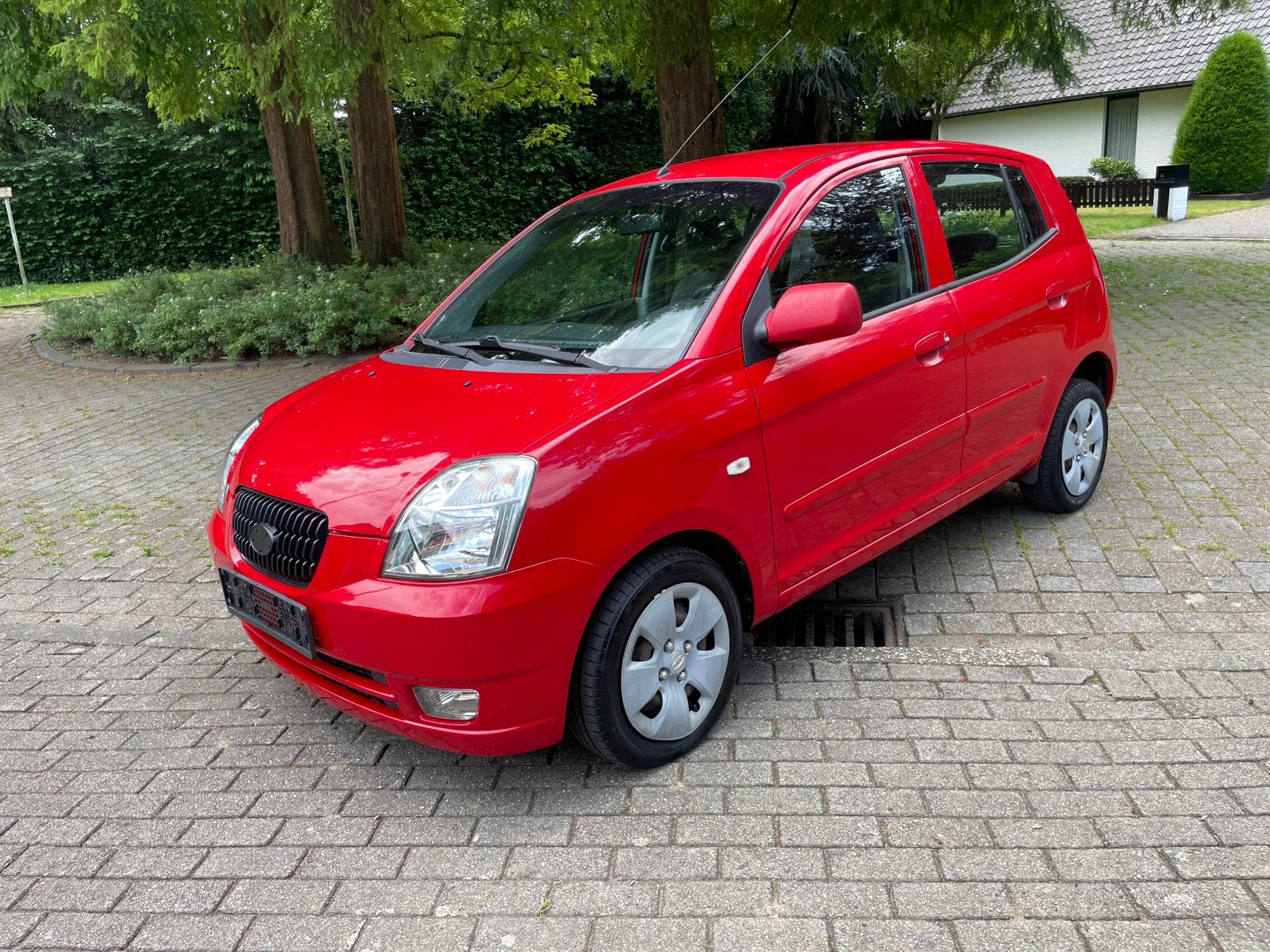 Kia Picanto 1.0i 2005 162.000km Gekeurd, Autos, Kia, Rouge, Achat, Entreprise, Boîte manuelle