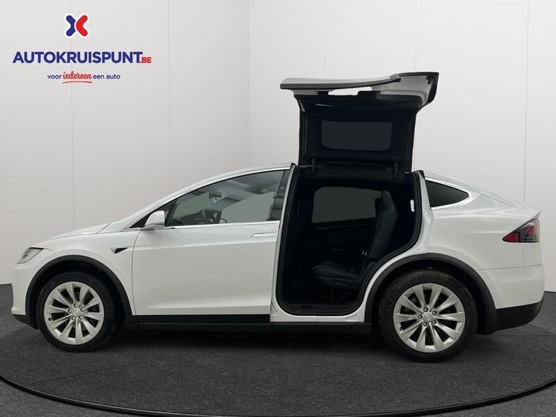 Tesla Model X 100 d Trekhaak, Auto's, Automaat, Gebruikt, 40 min, Leder en Stof