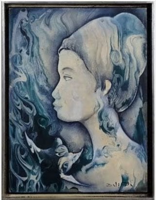 huile sur panneau signe charles delporte, Antiquités & Art, Enlèvement ou Envoi, Panneau