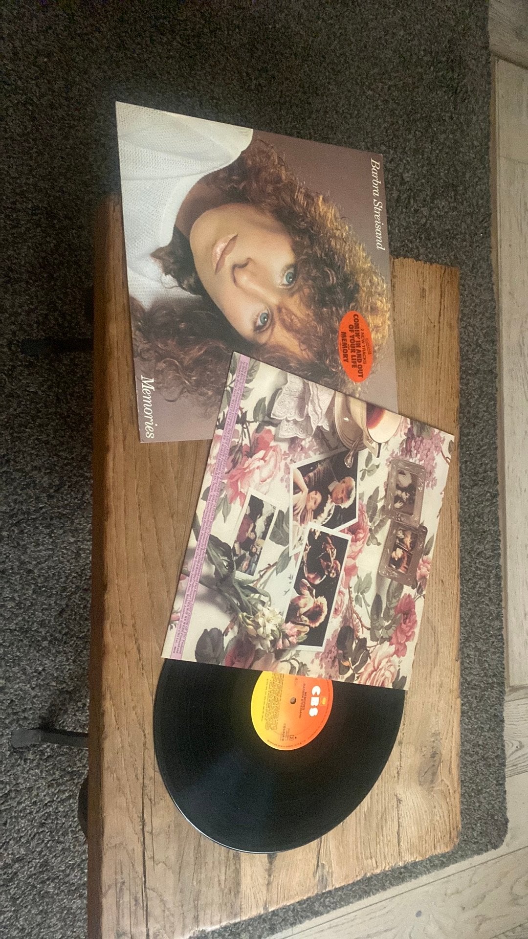 Barbra Streisand, Memories vinyl, 33 rpm zie foto, Ophalen, Gebruikt